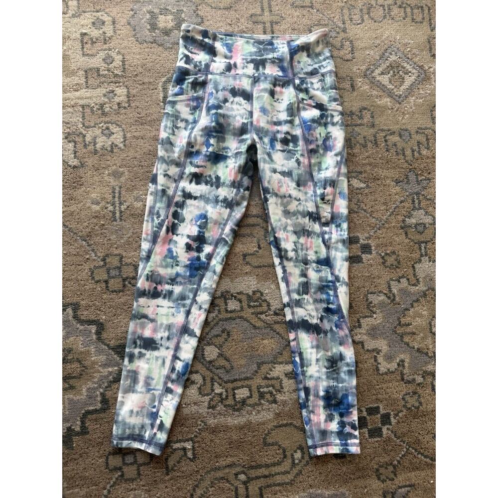 NWOT Freely Women's Haven High Waist 7/8 Pocket Leggings Multicolor Size M